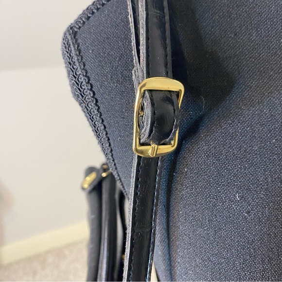 CORNELL Black Croc Embossed Shoulder Bag Purse Handbag Faux Leather - Picture 6 of 14